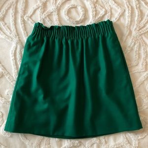 J. Crew Factory Emerald Skirt